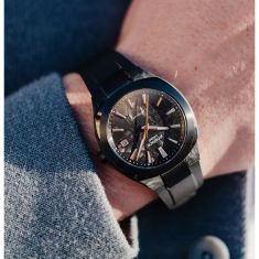 Casio Edifice Automatic Forged Carbon Black Dial Black Resin Band Watch 38mm - EFK200XPB-1A
