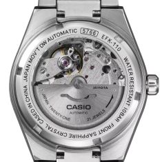 Casio Edifice Automatic Textured Black Dial Stainless Steel Watch 38mm - EFK110D-1A