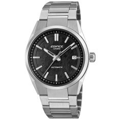 Casio Edifice Automatic Textured Black Dial Stainless Steel Watch 38mm - EFK110D-1A