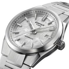 Casio Edifice Automatic Textured Frost Dial Stainless Steel Watch 38mm - EFK110D-7A