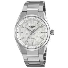 Casio Edifice Automatic Textured Frost Dial Stainless Steel Watch 38mm - EFK110D-7A