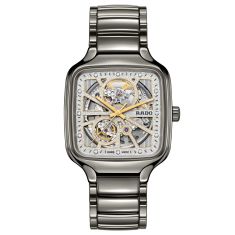 Rado True Square Automatic Open Heart Sparkling Grey Ceramic Watch 38mm - R27083722 1