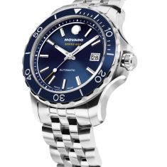 Movado Series 800 Automatic Blue Dial Stainless Steel Watch 40mm - 2600197