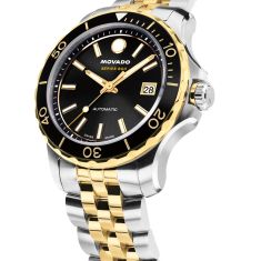 Movado Series 800 Automatic Black Dial Two-Tone Stainless Steel Watch 40mm - 2600199