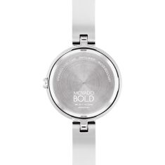 Movado BOLD Mother-of-Pearl Crystal Dial Stainless Steel Bangle Watch 28mm - 3601269