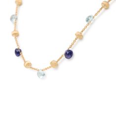 Marco Bicego Paradise 18K Yellow Gold Topaz and Iolite Necklace