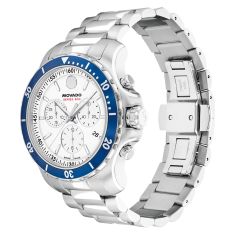 Movado Series 800 Chronograph White Dial Stainless Steel Watch 42mm - 2600195