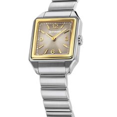 Movado Heritage 1917 Taupe Dial Stainless Steel Watch 34x25mm - 3650249