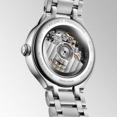 Longines PrimaLuna Automatic Diamond Blue Mother-of-Pearl Dial Stainless Steel Watch 30mm - L81234976