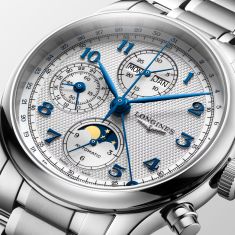 Longines Master Collection Chrono Moonphase Automatic Silver Dial Stainless Steel Watch 41mm - L29624736