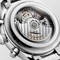 Longines Master Collection Chrono Moonphase Automatic Silver Dial Stainless Steel Watch 41mm - L29624736