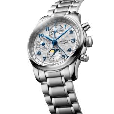 Longines Master Collection Chrono Moonphase Automatic Silver Dial Stainless Steel Watch 41mm - L29624736