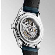 Longines Master Collection Automatic Blue Dial Blue Leather Strap Watch 41mm - L29504932