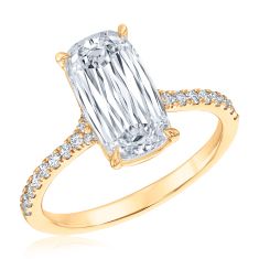 3 1/4ctw Elongated Cushion Lab Grown Diamond 14k Yellow Gold Engagement Ring 3 1/4ctw Elongated Cushion Lab Grown Diamond 14k Yellow Gold Engagement Ring