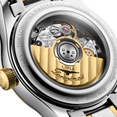 Longines Master Collection White Mother of Pearl Diamond Dial Two-Tone Stainless Steel Watch 30mm - L24495877