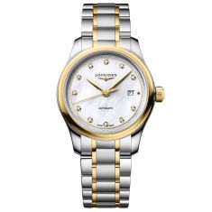 Longines Master Collection White Mother of Pearl Diamond Dial Two-Tone Stainless Steel Watch 30mm - L24495877 Longines Master Collection White Mother of Pearl Diamond Dial Two-Tone Stainless Steel Watch 30mm - L24495877
