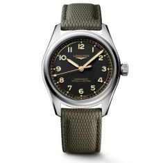 Longines Spirit Pilot Automatic Black Dial Green Rubber Strap Watch 39mm - L38094539 Longines Spirit Pilot Automatic Black Dial Green Rubber Strap Watch 39mm - L38094539