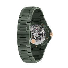 IWC Ingenieur Automatic Green Grid Dial Green Ceramic Watch 42mm - IW338902