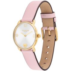 COACH Elliot Blush Pink Leather Strap Watch and Heart Bracelet Gift Set 28mm - 14000137