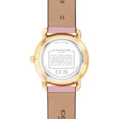 COACH Elliot Blush Pink Leather Strap Watch and Heart Bracelet Gift Set 28mm - 14000137