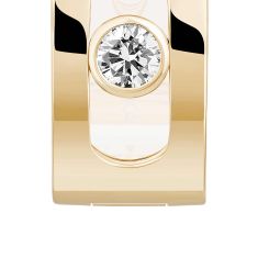 Messika Move Noa 1/20ctw Diamond 18k Yellow Gold Hoop Earrings