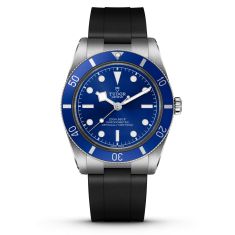 Black Bay 54 Blue Dial Black Rubber Strap Watch 37mm - M79000B-0002