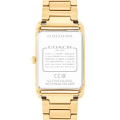 COACH Elliot Silver Dial Gold-Tone Stainless Steel Bracelet Watch 32x26mm - 14400048-T