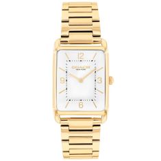 COACH Elliot Silver Dial Gold-Tone Stainless Steel Bracelet Watch 32x26mm - 14400048-T
