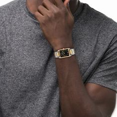COACH Elliot Black Dial Two-Tone Stainless Steel Bracelet Watch 32x26mm - 14400050