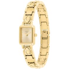 COACH Mara Gold-Tone Stainless Steel Signature Bracelet Watch 15.5mm - 14504672