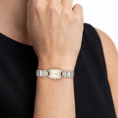 COACH Mara Chalk Dial Two-Tone Stainless Steel Bracelet Watch 15.5mm - 14504673