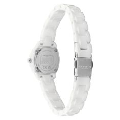 COACH Kitt White Crystal Accent Dial White Ceramic Bracelet Watch 21mm - 14504662