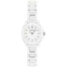 COACH Kitt White Crystal Accent Dial White Ceramic Bracelet Watch 21mm - 14504662 COACH Kitt White Crystal Accent Dial White Ceramic Bracelet Watch 21mm - 14504662