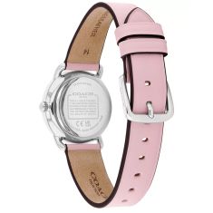 COACH Elliot Blush Pink Signature Dial Leather Strap Watch 28mm - 14504632