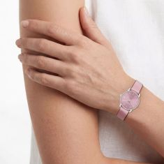 COACH Elliot Blush Pink Signature Dial Leather Strap Watch 28mm - 14504632