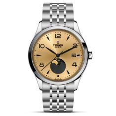 1926 Luna Champagne Dial Moon Phase Indicator Stainless Steel Watch 39mm - M91560-0001