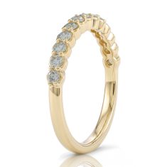 Desert Diamonds 1/2ctw 14k Yellow Gold Wedding Band