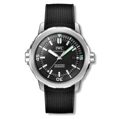 Previously Owned IWC Aquatimer Automatic Black Dial Rubber Strap Watch 42mm - IW328802