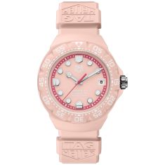 TAG Heuer FORMULA 1 Solargraph Pastel Pink Dial Pink Rubber Strap Limited Edition Watch 38mm - WBY1165.FT8115
