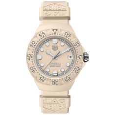 TAG Heuer FORMULA 1 Solargraph Pastel Pink Dial Pink Rubber Strap