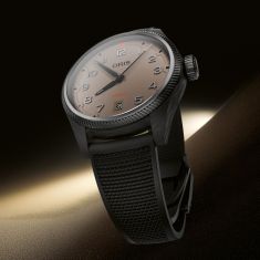 Oris ProPilot Desert Edition Sandbeige Dial Black Hybrid Strap Watch 41mm - 01 733 7802 8766-07 4 20 30GLC