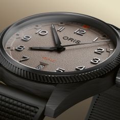 Oris ProPilot Desert Edition Sandbeige Dial Black Hybrid Strap Watch 41mm - 01 733 7802 8766-07 4 20 30GLC