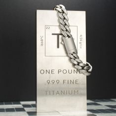 INOX Titanium 12mm Curb Link Chain Bracelet