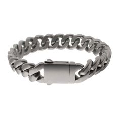 INOX Titanium 12mm Curb Link Chain Bracelet INOX Titanium 12mm Curb Link Chain Bracelet