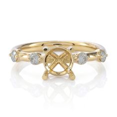 Desert Diamonds 1/4ctw 14k Yellow Gold Engagement Ring Setting 1