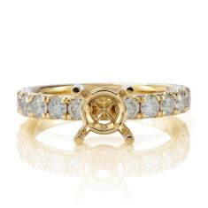 Desert Diamonds 1ctw 14k Yellow Gold Engagement Ring Setting 1