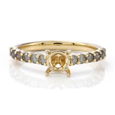 Desert Diamonds 1/2ctw 14k Yellow Gold Engagement Ring Setting 1