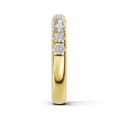Luxfit™ 1ctw Round Diamond 14k Yellow Gold Wedding Band- Sizes 6-7.5