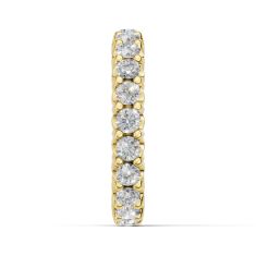 Luxfit™ 2 1/2ctw Round Diamond 14k Yellow Gold Eternity Wedding Band- Sizes 6-7.5