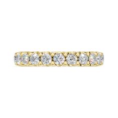 Luxfit™ 2 1/2ctw Round Diamond 14k Yellow Gold Eternity Wedding Band- Sizes 6-7.5